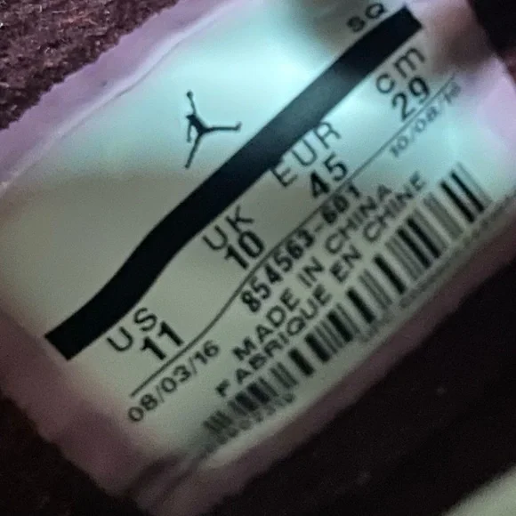 Nike Jordan Westbrook 0.2 Mens Night Maroon Shoes 854563 601 - Picture 9 of 9